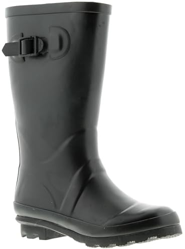 Rockstorm Pugh Boys Wellies - Unisex Wellington Boots for Kids Available in Wide Range of Sizes. Waterproof Wellington Boots Kids. Wellies with Sidewall Strap