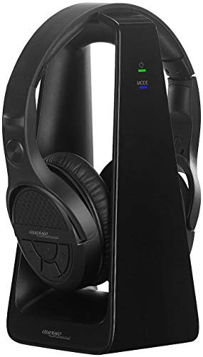 auvisio Funk-Kopfhörer kabellos: Digitaler Stereo-Funk-Kopfhörer mit Akku, Versandrückläufer (Kopfhörer mit Ladestation, Digitale Kopfhörer für Fernseher, Handy Verstärker)