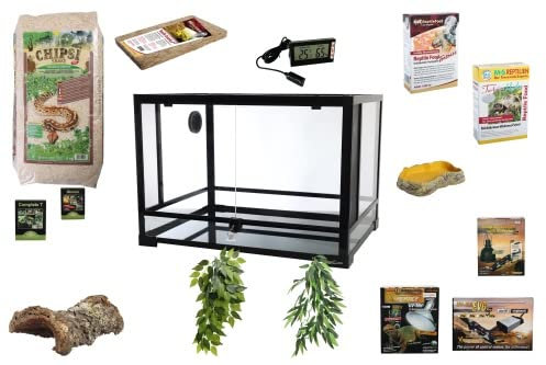 Komplettset Deluxe: Für Landschildkröten (120cm Länge) Terrarium mit Holz-Terrarium