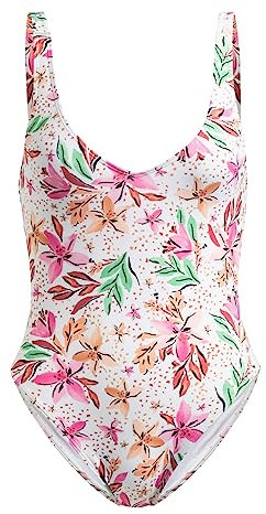 Roxy Young Women Pt Beach Classics One Piece Swimsuit, White, S EU