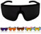 Speedy Sunglasses OG | ALL-BLACK | Schnelle Brille Retro/Oldschool/CLASSIC Rave Brille 90s/80s Onelens/Dark Style | sehr geile Optik | BACK TO CLASSIC | BACK TO THE 90s | EAZY M*********N-E Style