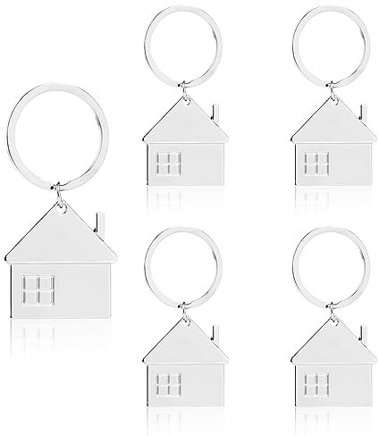 UCLEVER Lot de 5 Porte-Clés Pour La Maison, Porte-Clés De Pendaison De Crémaillère Porte-Clés Pour Couples Porte Clef Personnalisée Pour Nouvelle Maison