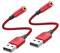 MOSWAG Adattatore audio jack per cuffie da USB a 3,5 mm da 20 cm, supporto per cuffie da USB a 3,5 poli TRRS a 4 poli, scheda audio stereo esterna per PC, laptop, PS4, Mac ecc.