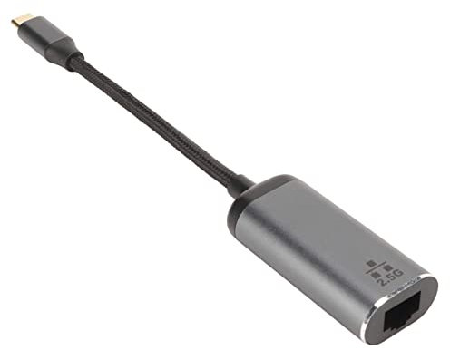 Cavo Adattatore da USB C a Ethernet, Adattatore da USB C a Rj45 Gigabit Ethernet in Metallo Adattatore da USB C a Ethernet Plug and Play Ad Alta velocità da USB Tipo C a Rj45