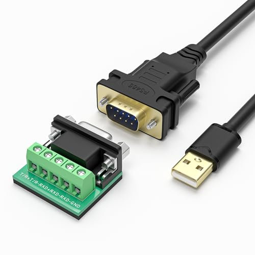 OIKWAN USB to RS485/RS422 Serial Port Converter Adapter Cable with FTDI Chip Supports Windows 11 10 8 7 XP Mac
