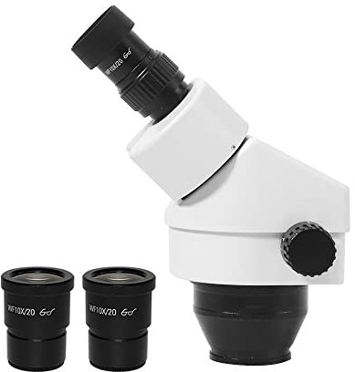 Mikroskop-Zubehör, Weiß/Schwarz, 7X-45X, Simul Focal, industrielles Fernglas, Stereomikroskop-Kopfvergrößerung, kontinuierlicher Zoom, für Labor, Telefon, PCB, Reparatur, Löten, Haltbarkeit und