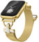 Cinturino dorato da donna, compatibile con cinturino Apple Watch da 42 mm (S3/2/1) 44 mm, 45 mm, 46 mm, 49 mm, regolabile, in acciaio inossidabile lucido, alla moda, cinturino a rete per iWatch