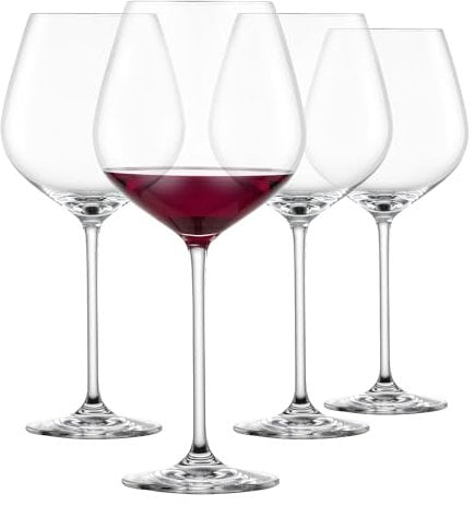 SCHOTT ZWIESEL Coupe de Bourgogne Fortissimo (set de 4), verres à bourgogne raffinés pour le vin rouge, verres en cristal Tritan résistant au lave-vaisselle, fabriqués en Allemagne (art. n° 123683)