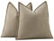Madizz 2er Set Schlicht Chenille Kissenbezügen Weiche dekorative Kissenbezüge für Sofa Schlafzimmer Kissenhülle Helltaupe 60x60 cm Quadrat