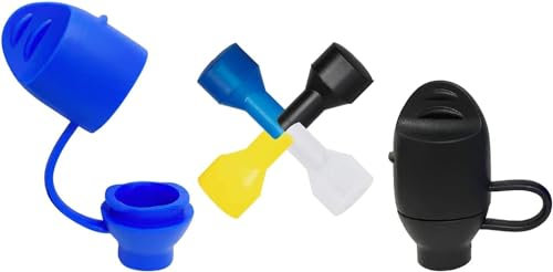 WtrBtl Bite Valve Replacement Mouthpieces fits Camelbak and Most Brands Hydration Bladder and Backpack Water Reservoir (2 Dust Cover + 4 Mouthpiece)