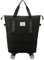 Makamsui Reisetasche mit Rollen, erweiterbar, faltbar, mit abnehmbaren Rollen, wasserdicht, vielseitig, Gepäcktasche, Handgepäcktasche, Schulterhandtasche für Damen, Schwarz