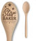 Star Spoon Baker Baking Off Vincitori Trofeo Regalo | Diversi disegni disponibili! | Premio per competizioni di cucina | Cucchiaio in legno di faggio massiccio inciso novità (stile 2)