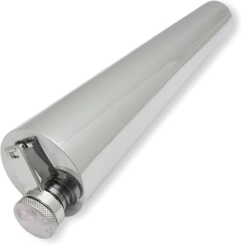 Stainless Steel 10oz Baton Flask for Horse Riding Saddle Case