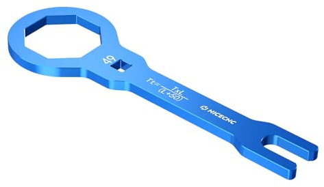 NICECNC Motorcycle Front Fork Cap Wrench 49mm Compatible with Honda CRF 450R 09-14,Compatible with Yamaha YZ125/250 06-20 YZ250F 06-20 YZ450F 06-20 YZ125X 17-20,See Fitment