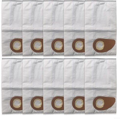 Emiif 4/10 Staubsaugerbeutel für Nilfisk Buddy II Serie SMS Staubsauger, Vliesstoffe, 18 l, große Kapazität, Staubsammelfiltration (10 Stück)