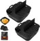 2 Pack Accessori Friggitrice ad Aria in Silicone, 21 CM,6.2L Quadrata Teglie Cestino Friggitrice ad Aria accessori Airfryer in silicone con divisori,accessorio per friggitrice ad aria calda
