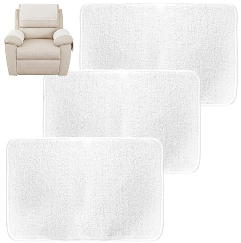 Jokapy 3pcs Sofa Kopfstütze Abdeckung Weiche Polyester Liege Kopfstütze Beschützer Verschleiß resistent(A)