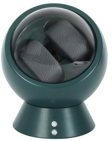 HNCY uhrendreher, uhrenbeweger 2 Uhr batteriebetrieben, automatik uhrenbeweger, Watch Winder 2 Watch für Automatikuhren mit Batteriebetrieb oder Netzteil Uhrendreher für Herren und Damen - Grün