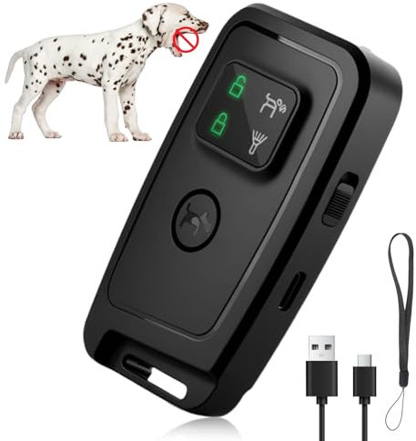 Swiftctrl Ultraschall Antibell für Hunde – Anti Bellen Gerät mit Licht, Hundebellen-Stopper, Hunderinden-Abschreckgerät, Trainingshilfe für kleine & große Hunde, Innen & Außen, tragbar & sicher