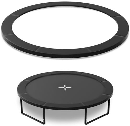 Devoko Trampolin-Randabdeckung Ø 305/366 cm, Feder- und Rand Schutz, Hochwertige Sicherheitsmatte, UV-beständig und reißfest, Standardgrößen Trampolin-Zubehör