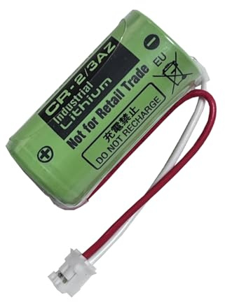 MUKUZI Batterie compatible avec Verisure CR-2/3AZ CR17335 pour système d'alarme avec prise blanche