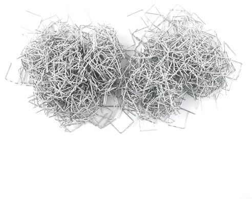 Lot de 1 000 agrafes plates en acier inoxydable de 0,8 mm pour réparation d'agrafeuse en plastique, type standard prédécoupé, utilisées pour la réparation de fissures de pare-chocs, le bricolage et