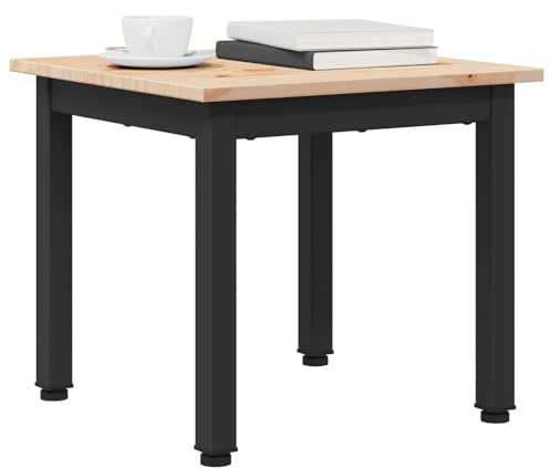 vidaXL Couchtisch Natur 40 x 40 x 36 cm Massives Kiefernholz
