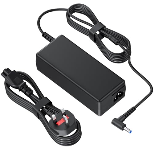 65W Laptop Charger Blue Tip for HP Power Adapter | Compatible with HP Charger Pavilion, Envy, EliteBook, ProBook, Chromebook Stream Series 4.5×3mm Blue Tip