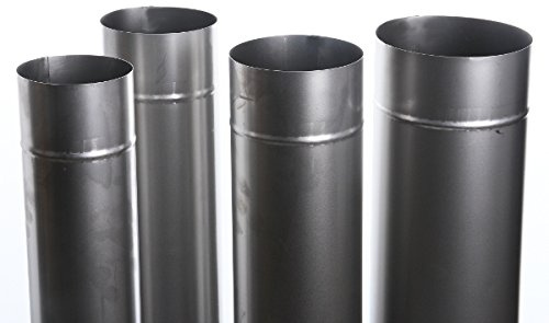 Kaminrohr Ofenrohr Rohr Heizung Rauchrohr 9 Größen 100cm Länge (Ofenrohr 140)