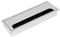 EMUCA - Tapa pasacables Rectangular 269x80mm para encastrar en Escritorio/Mesa, Organizador de Cables para Mueble, Aluminio anodizado Mate