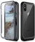 Prologfer iPhone X/XS Case 360 Degree Protection Built-in Screen Protector Cover Shockproof Dust-Proof Shell Fit Rugged Clear Bumper Defender Armor Case for iPhone XS/X