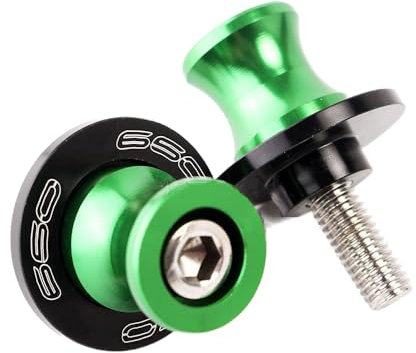 M8 Schwingenschutz Schwingenadapter Ständer Bobbins Spool Racingadapter Ständeraufnahme für Z650 Z 650 2017-2020 Grün