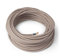 Amarcords - Cavo elettrico tessile colore TORTORA, tondo, cotone, 5 metri, con messa a terra 3x0,75mm - Filo rivestito in tessuto colorato vintage per lampade lampadari applique e abat jour.