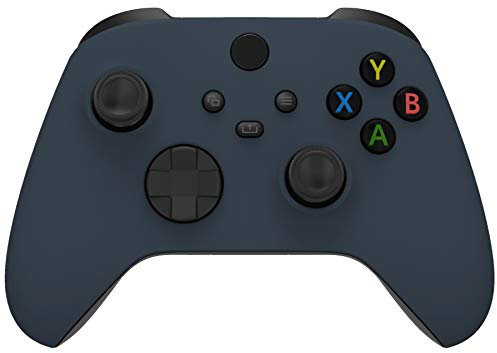 eXtremeRate Coque Avant de Remplacement pour Xbox Séries X/S Manette, Coque Avant Custome pour Xbox Séries X/S, Manette Non Inclut-Bleu Minuit