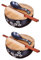 2PCS Stoviglie di cucina giapponese Coreano vintage ciotola di riso ciotola di riso in stile giapponese ceramica nera ciotola di spaghetti istantanei Forniture da cucina