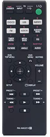 RM-AMU214 Télécommande de Remplacement - VINABTY RMAMU214 Télécommande pour Sony Audio System CMTSBT40D HCDSBT40D RM AMU214 Remote Controller