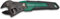 SATA ST47403 Verstellbarer Ratschenschlüssel, 20,3 cm, integrierte Skala, misst metrische Größen für schnelle Identifizierung des Verschlusses