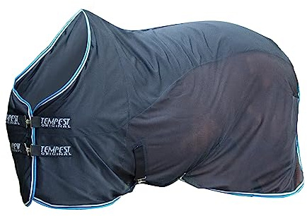 Tempest - Original Netzmaterial Pferde Cooler Weidedecke (78 in) (Schwarz)