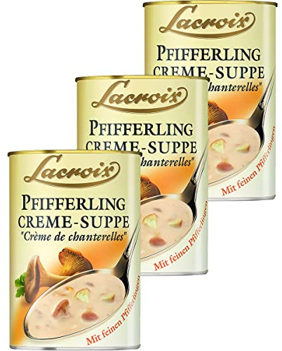 Lacroix Pfifferling Creme Suppe mit feinen Pfifferlingen 400ml 3er Pack
