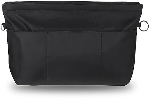 Handtaschen Organizer, Etercycle Taschenorganizer Nylon mit Schlüsselbund, Innentaschen Wasserdicht für Handtaschen Organizer (Schwarz, Extra Groß)