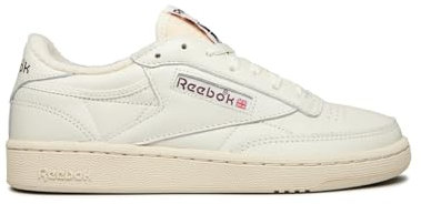 Reebok Unisex Club C 85 Vintage Sneaker, Chalk Alabas Maroon, 39 EU