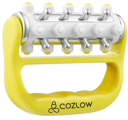 Masseur de drainage lymphatique MyoRelease (jaune), outil de massage ultime pour la libération des fascias et des tissus cicatriciels, rouleau de massage personnel pour les jambes par Cozlow