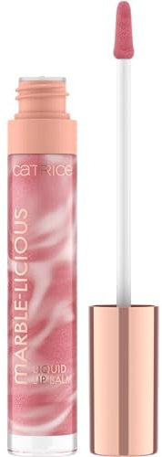 Catrice Marble-licious Liquid Lip Balm, Lipgloss, Nr. 020, Pink, pflegend, mit Ölen, natürlich, glänzend, vegan, ohne Parabene, ohne Mikroplastikpartikel, Nanopartikel frei, 1er Pack (4ml)
