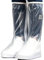 Sovrascarpa Impermeabile, trasparente Copriscarpe da Pioggia con Cerniera Laterale, portatile riutilizzabile in PVC Copertura impermeabile per stivali da pioggia, Galosce per Fango Pioggia Neve(L)