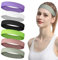 LOPHE Sport Haarband, 4 Stück Stirnband Damen und Herren, Schweißband Stirn Sommer, Double Sided Feuchtigkeit Wicking Rutschfest Headband, Haarbänder für Yoga, Laufen, Radfahren（6 PCS）