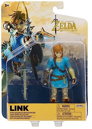Nintendo The Legend of Zelda: Breath of the Wild Actionfigur Link with Soldier's Broadswort, 12,7 cm
