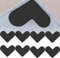 Antirutschmatte für Teppich 8 Stück Teppich Antirutschunterlage Wiederverwendbar Anti Rutsch Teppichunterlage Anti Curling Rug Gripper für Hartholzböden, Teppiche und Matten