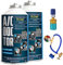 AC DOCTOR Kit 2 Bombola Gas Refrigerante Organico ecologico sostituto R1234yf per ricarica aria condizionata auto dopo il 2017 + Tubo con manometro + Adattatore R1234yf