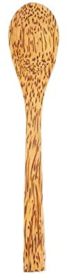 TREGOO Teelöffel Tropical Coconut Palm Wood Spoon Cutlery Natural Wooden Coconut Spoon for Tea Soup Salad Kitchen Supplies