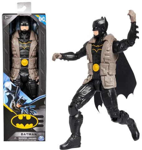 Batman S10-Actionfigur, 30 cm groß, voll beweglich für spannende Abenteuer und actionreiche Stunts, Spielzeug für Kinder ab 4 Jahren, original Comic-Design